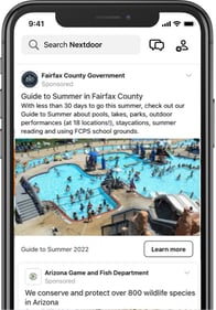 Nextdoors Ads Platform for Public Agencies