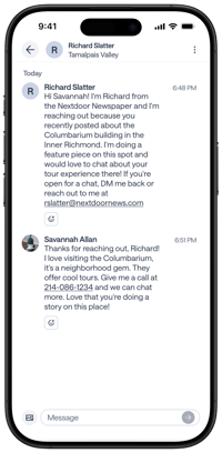 journalist-message-phone